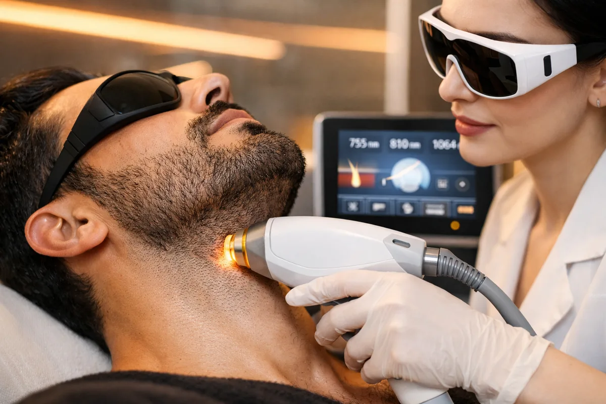 Épilation laser du dos chez l’homme : séances initiales, retouches, précautions et questions à poser au praticien avant de réserver.
